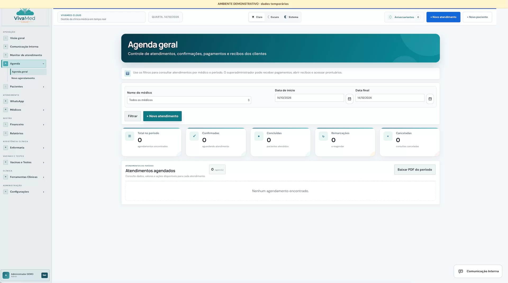 Agenda médica online VivaMed Cloud
